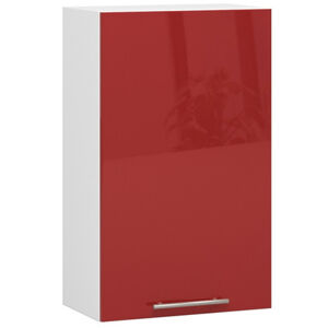 Kuchyňská skříňka OLIVIA W50 H720 - bílá/červený lesk